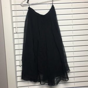 Black Flowy Skirt